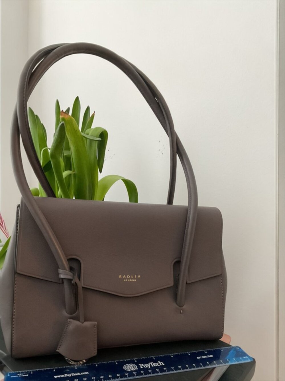 RADLEY LONDON Apsley Road Medium Flapover Tote - lilac grey - NEW